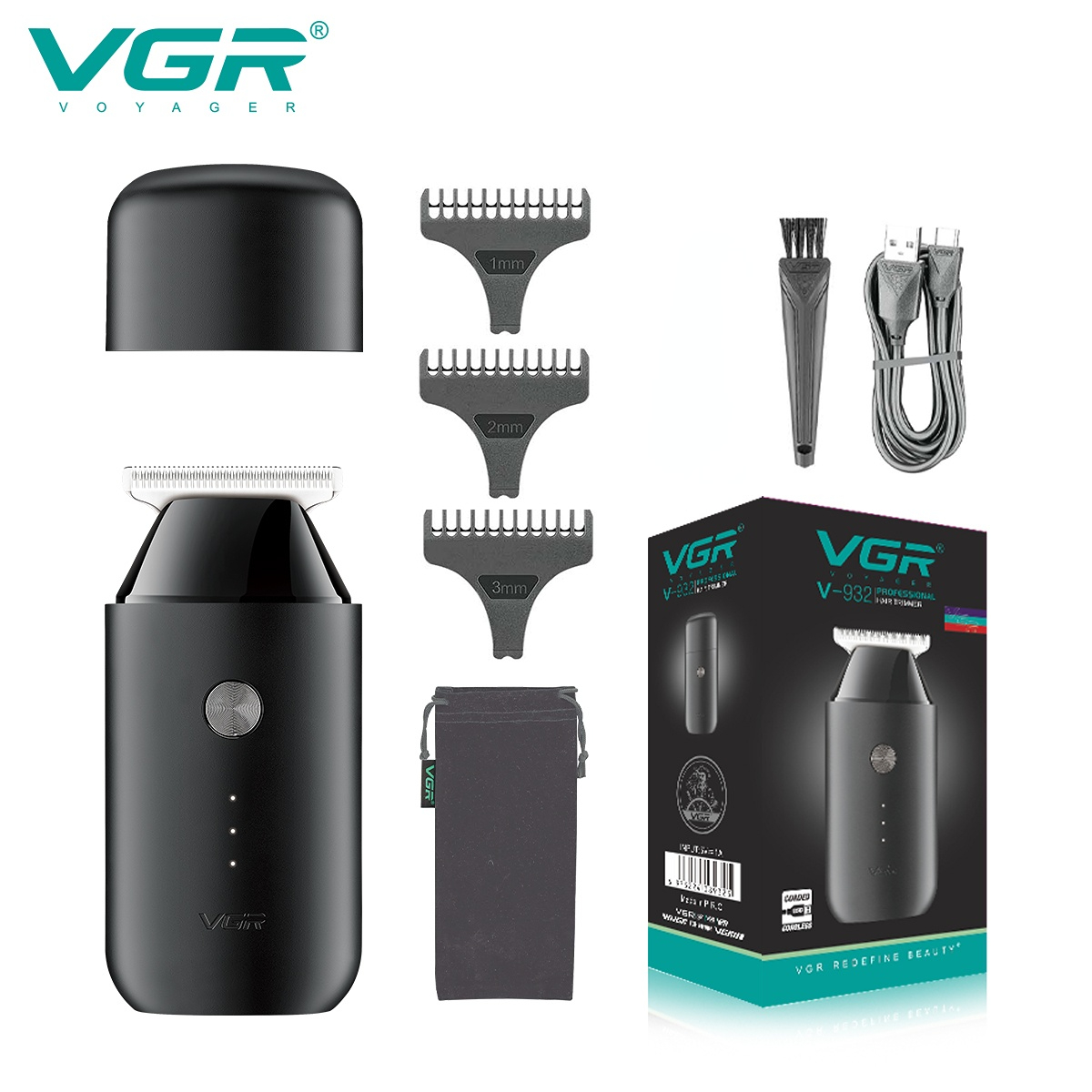 Men'S Grooming Haircut - เครื่องตัดผมสำหรับผู้ชายแบบชาร์จไฟได้เครื่องเล็มหนวดไร้สายไม่มีเครื่องตัดไฟกรรไกรตัดผมขนาดเล็กมืออาชีพ