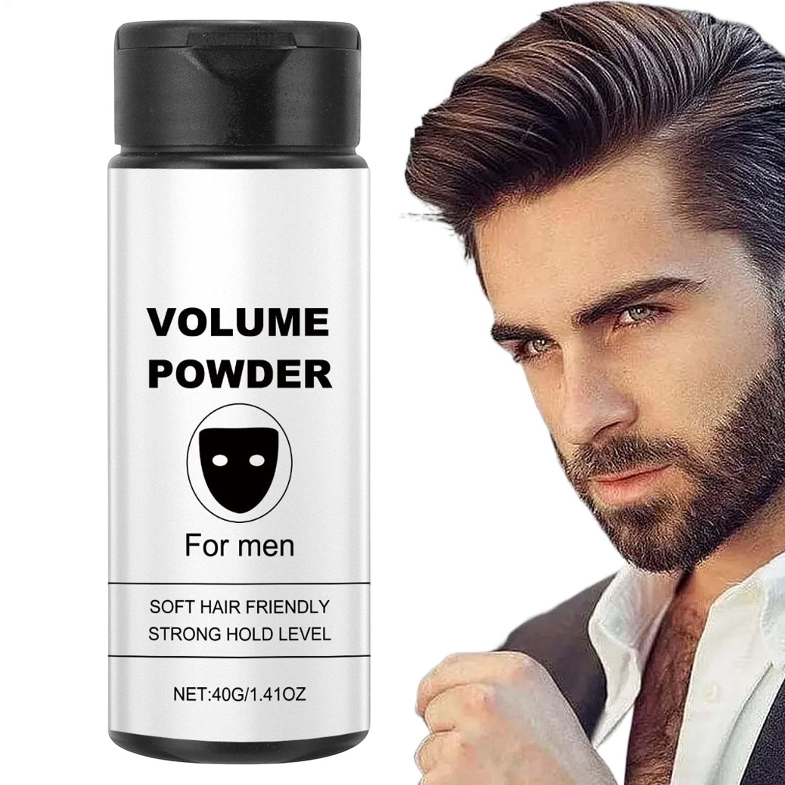 Men'S Grooming Hairstyles - แป้งเพิ่มวอลลุ่มผมสำหรับผู้ชาย แป้งจัดแต่งทรงผมแบบพกพา ช่วยเพิ่มวอลลุ่มอย่างอ่อนโยน เหมาะสำหรับงานปาร์ตี้และการเดินทางเพื่อธุรกิจ