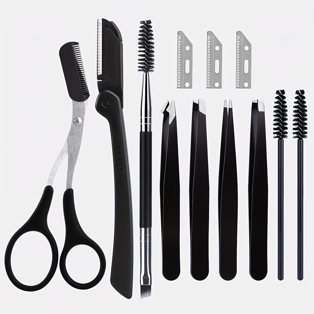 ชุดอุปกรณ์ตกแต่งคิ้วสแตนเลส 8  - Mens Grooming Kit Bag บทวิจารณ์และราคา