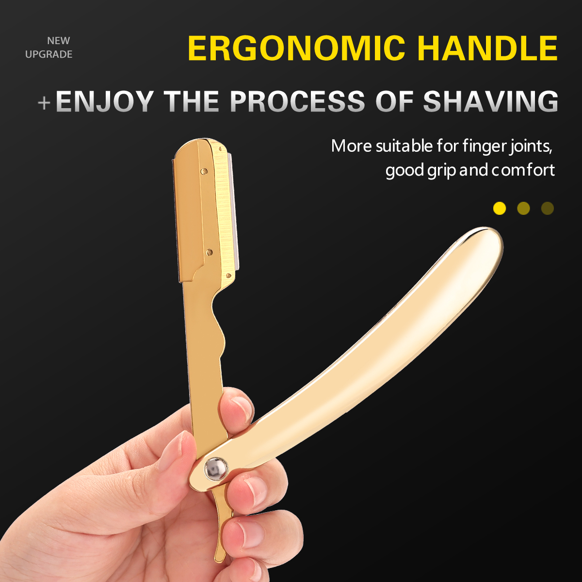 มีดโกนหนวดสำหรับผู้ชาย สีเงิน  - Straight Razor Safety บทวิจารณ์และราคา