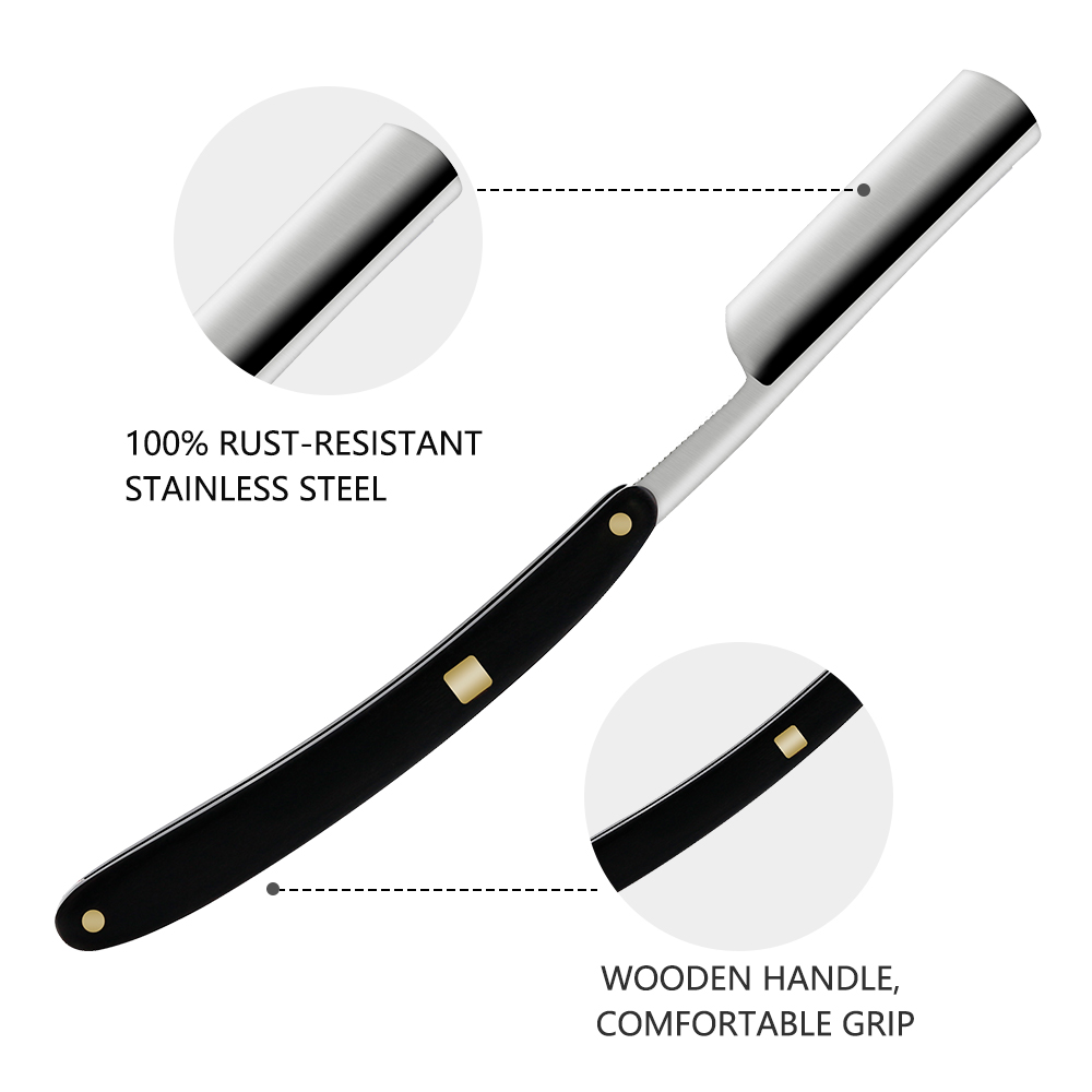 มีดโกนหนวดไม้มีดโกนสำหรับผู้ชา - Straight Razor Safety บทวิจารณ์และราคา