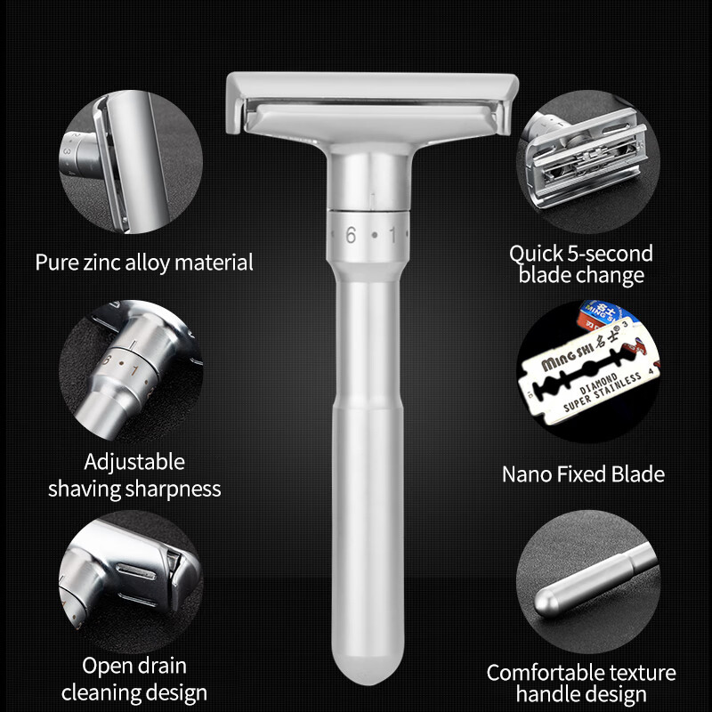 YUNCHI อัพเกรดมีดโกนผู้ชายมีดโ - Straight Razor Safety บทวิจารณ์และราคา