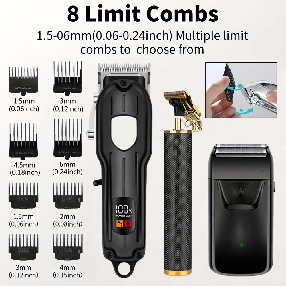 ชุดเครื่องตัดผมมืออาชีพพร้อมจอ - Men'S Grooming Haircut บทวิจารณ์และราคา