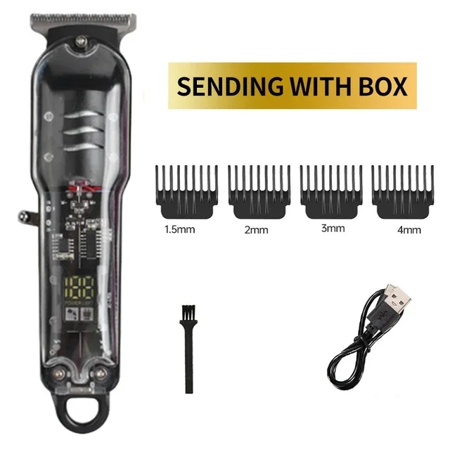 2024 ใหม่โปร่งใสผมClipper Powe - Men'S Grooming Haircut บทวิจารณ์และราคา