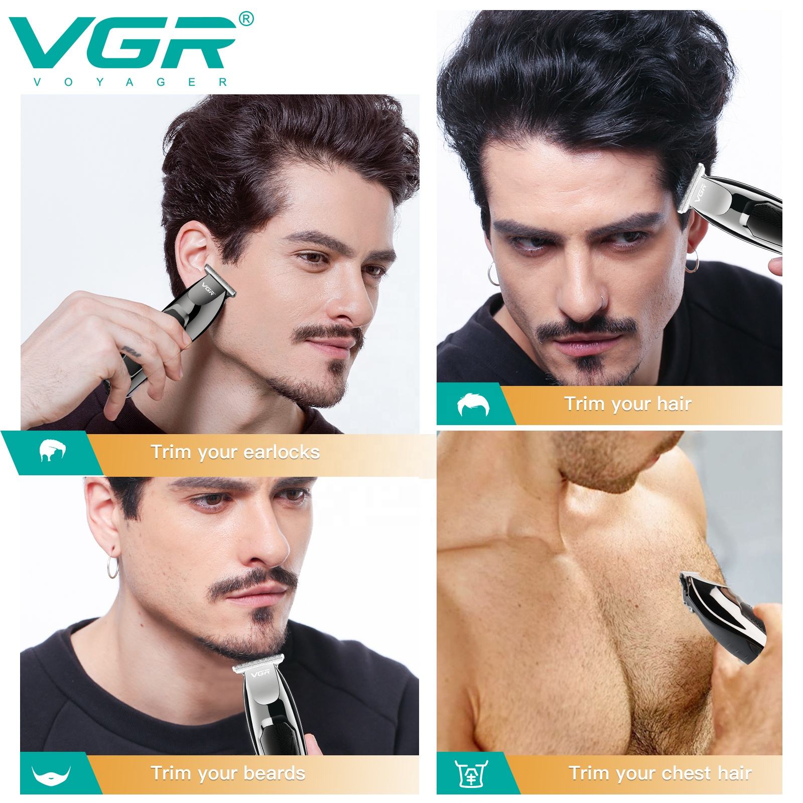 VGR 030 ผมTrimmeเครื่องตัดผมมื - Men'S Grooming Haircut บทวิจารณ์และราคา