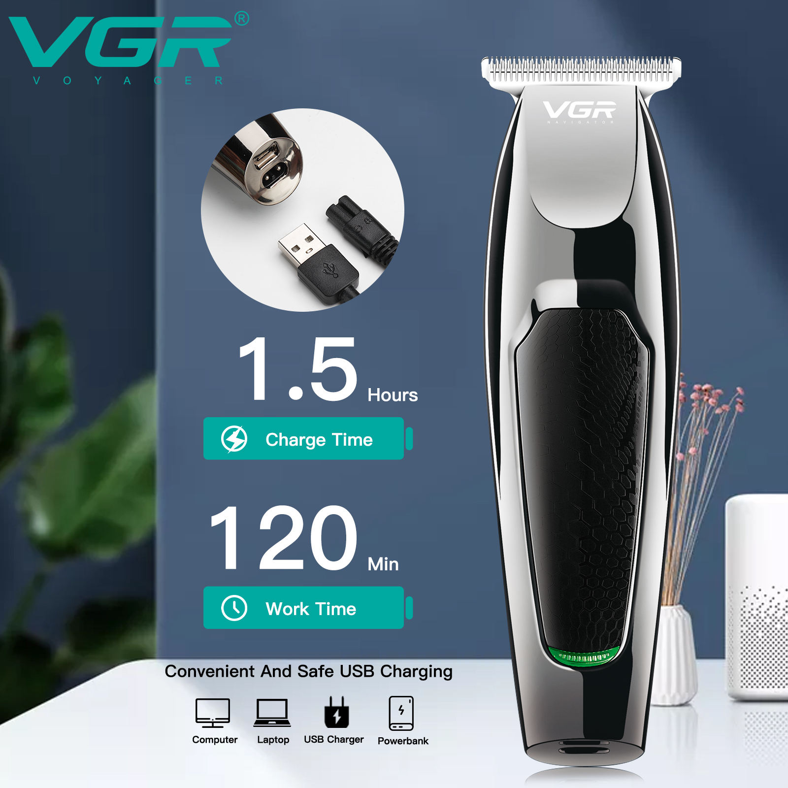 VGR 030 ผมTrimmeเครื่องตัดผมมื - Men'S Grooming Haircut บทวิจารณ์และราคา