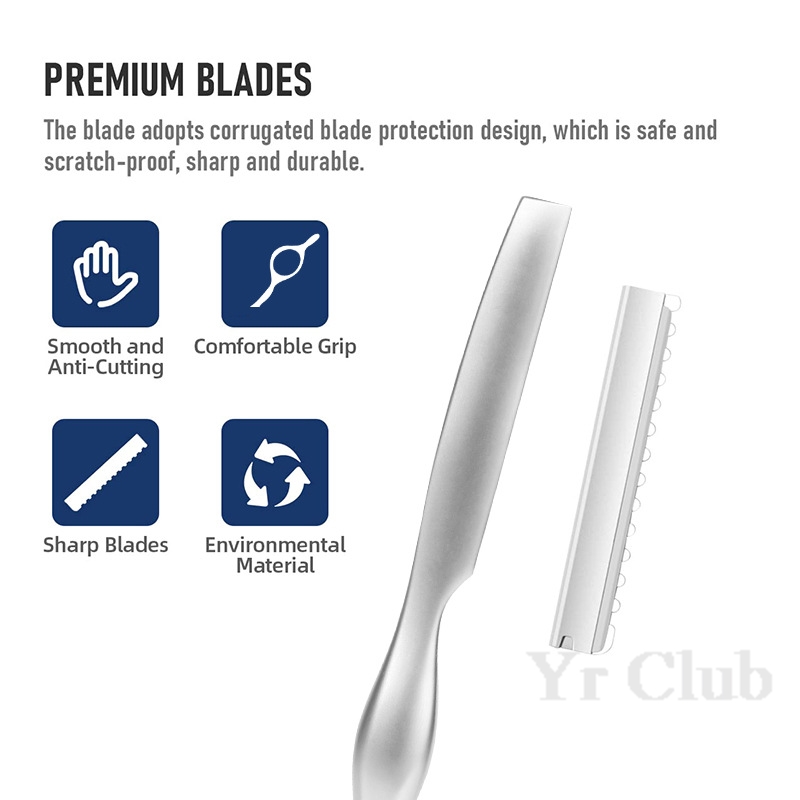 ใบมีดโกนเงินสำหรับร้านตัดผมช่า - Straight Razor Safety บทวิจารณ์และราคา