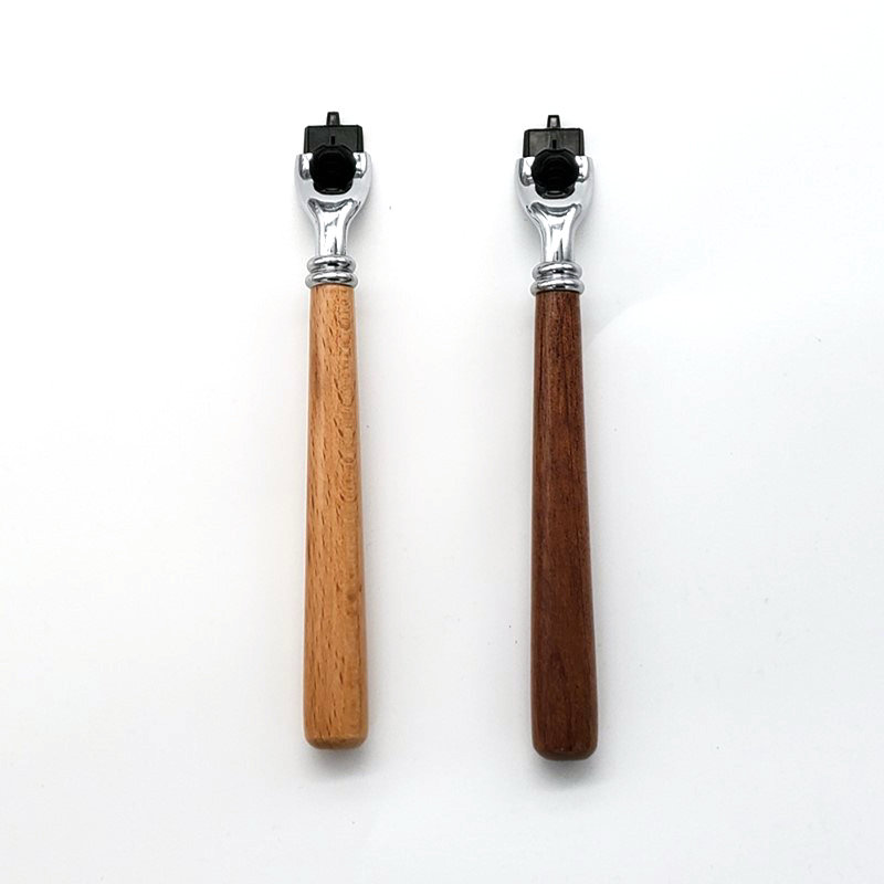 ผู้ชายไม้ยาว Handle Manual มีด - Straight Razor Safety บทวิจารณ์และราคา