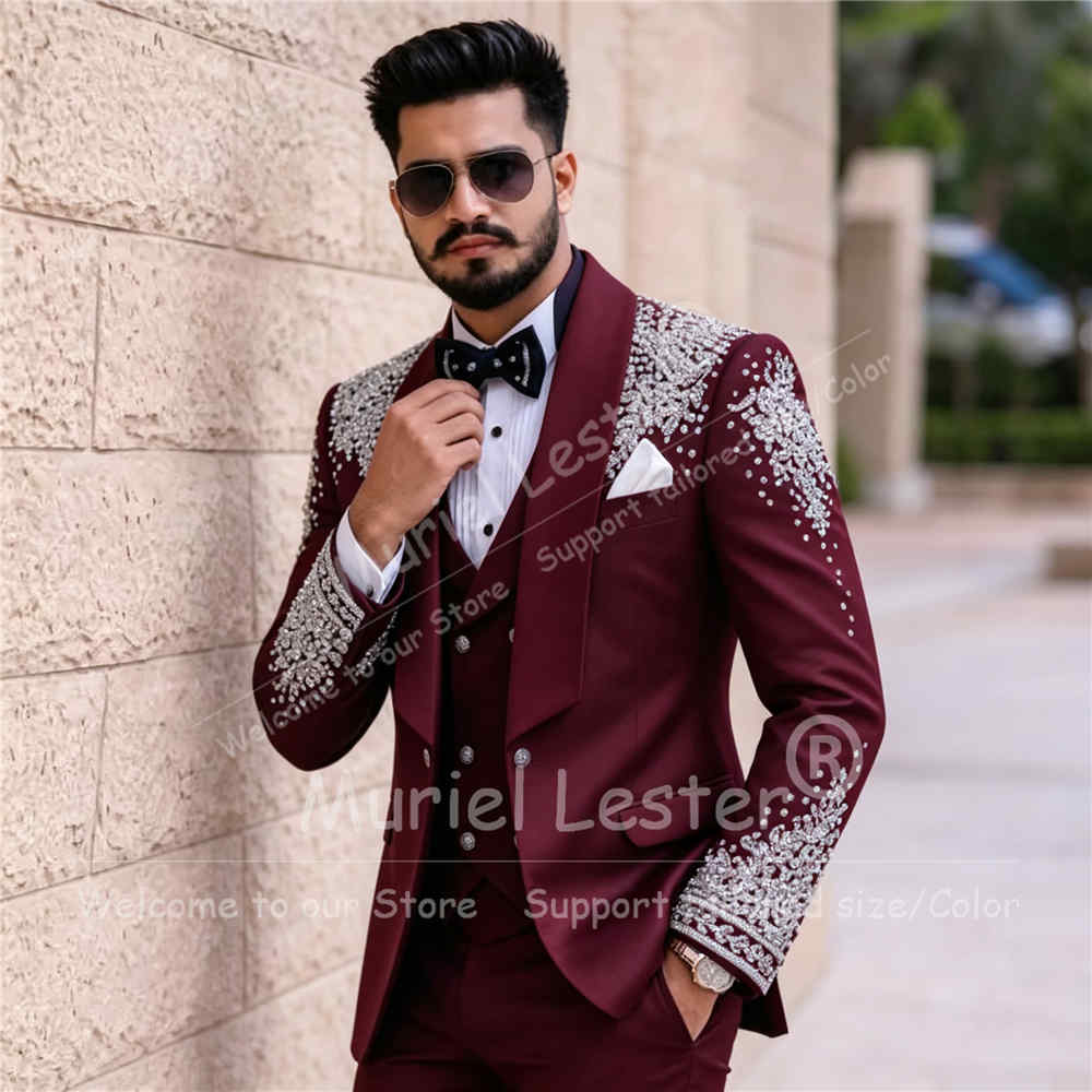 ชุดสูทเจ้าบ่าวสุดหรูสำหรับผู้ช - Men Grooming Outfit บทวิจารณ์และราคา
