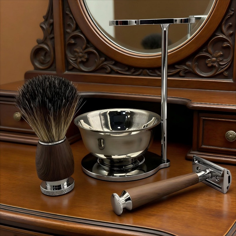 ชุดโกนหนวดแบบคลาสสิกสำหรับผู้ช - Men'S Grooming Accessories Kit บทวิจารณ์และราคา