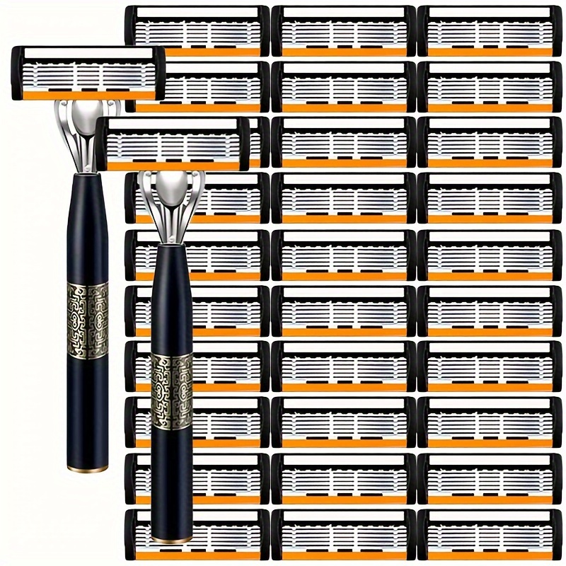มีดโกนคลาสสิก 6 ชั้นมีดโกนสําห - Straight Razor Safety บทวิจารณ์และราคา