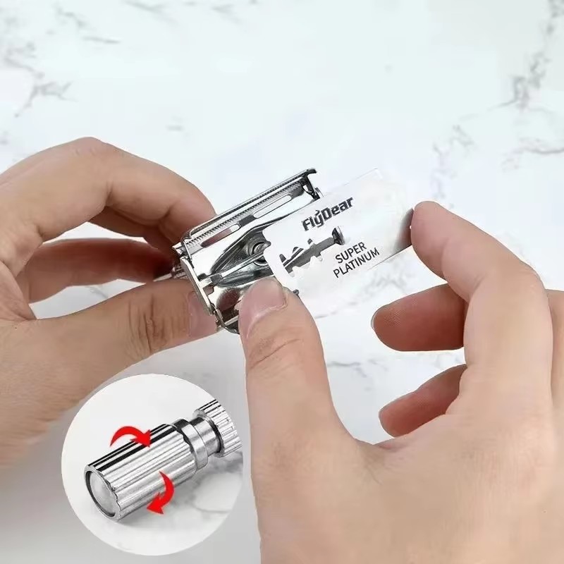 มีดโกนหนวดสองคมสำหรับผู้ชาย -  - Men'S Grooming Accessories Kit บทวิจารณ์และราคา