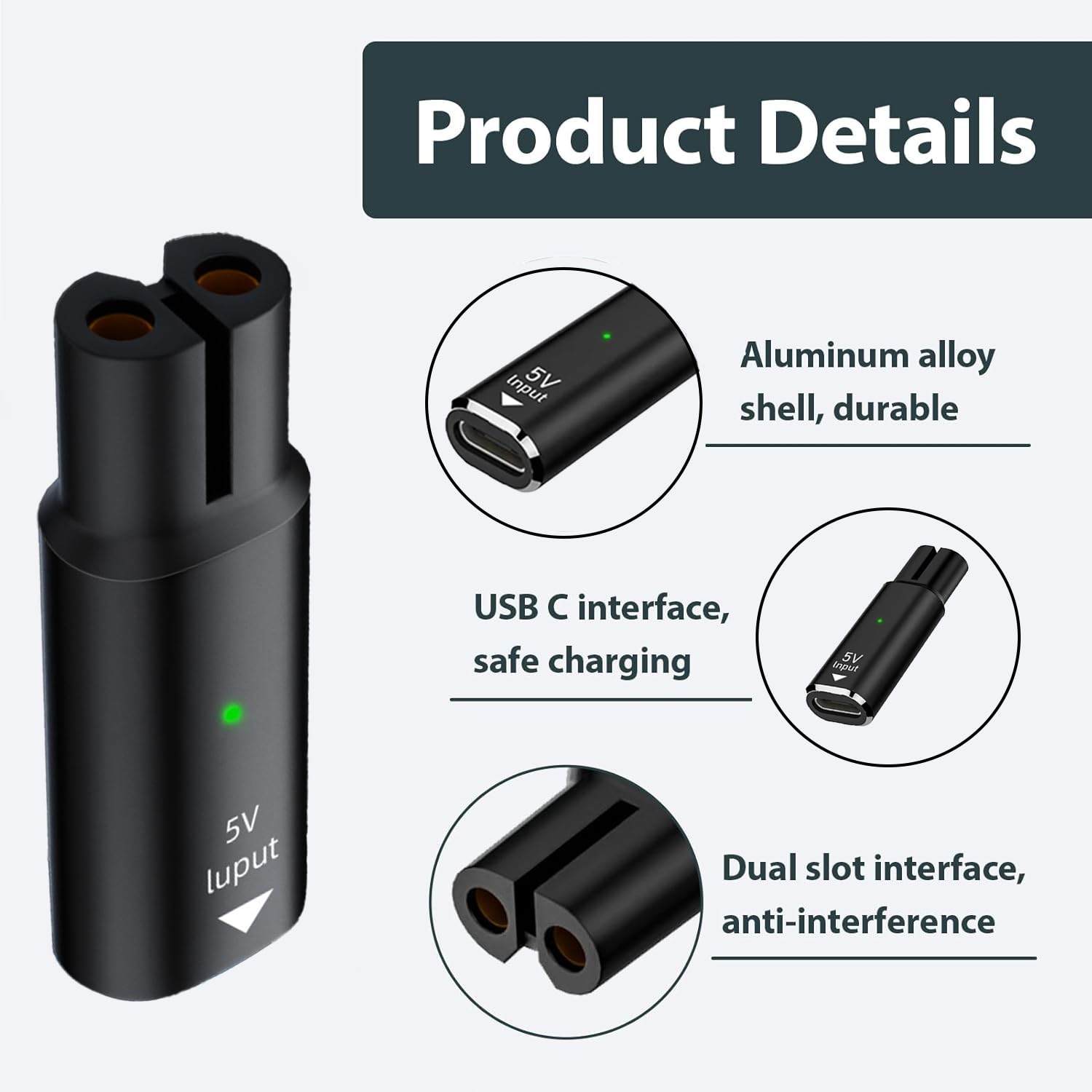 อะแดปเตอร์ชาร์จ USB Type C 5V  - Men'S Grooming Haircut บทวิจารณ์และราคา