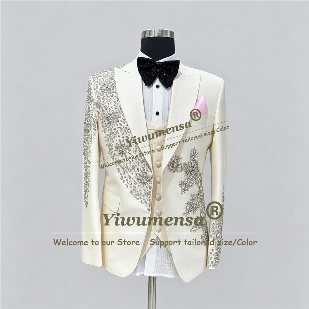 ชุดสูทแต่งงานผู้ชายประดับลูกปั - Men Grooming Outfit บทวิจารณ์และราคา