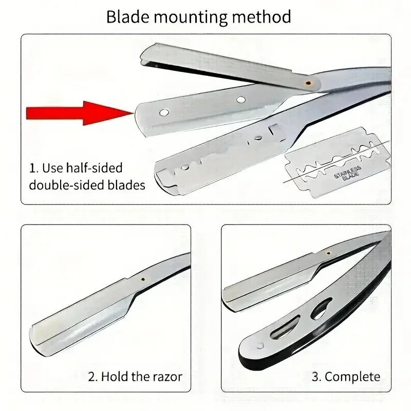 มีดโกนหนวดแบบพับได้ vvocci สำห - Straight Razor Safety บทวิจารณ์และราคา